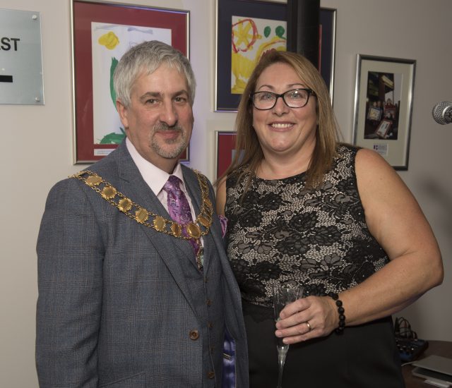 10th Anniversary - The Mayor of Preston, Councillor Trevor Hart and general manager, Bernadette Plumb