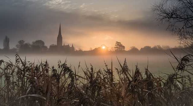 Salisbury-Cathedral-misty-winter