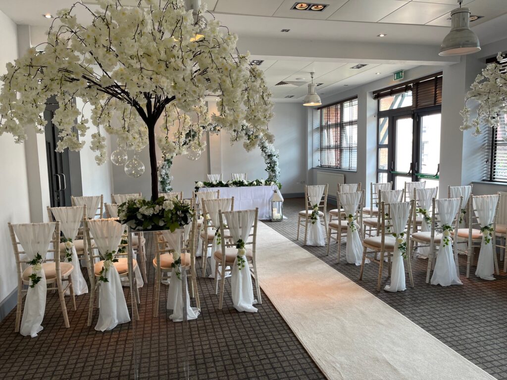 white ceremony stapeley